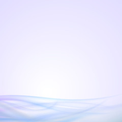 Abstract blue wave background, light vector design