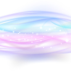 Abstract blue wave background, light vector design