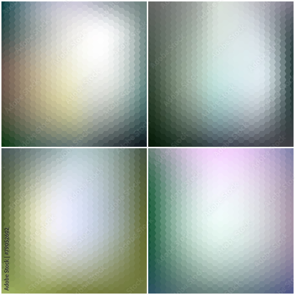 Poster vector web and mobile interface templates. editable blurred