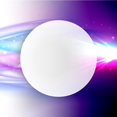 Abstract blue wave background with place for text, vector