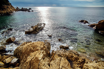 Coast of Lloret de Mar winter 2014
