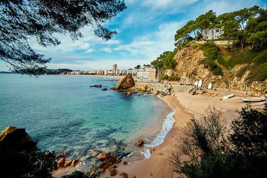 Coast of Lloret de Mar winter 2014