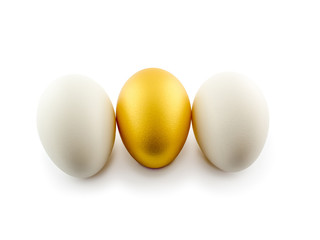 Eggs Isolated on White Background