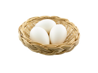 Eggs Isolated on White Background