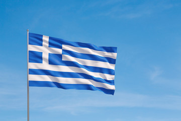 Waving flag of Greece o