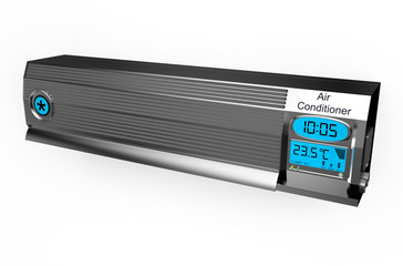 Silver air conditioner