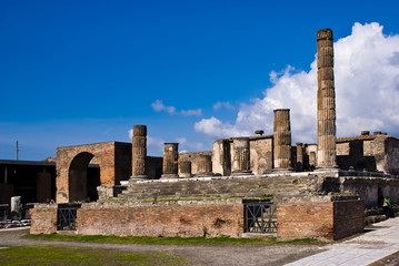 Archeological excavations of Pompeii, Italy