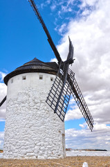 Windmill in Campo de Criptana, the giant of Quixote novel