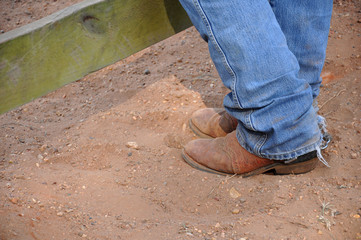 pair of cowboy boots