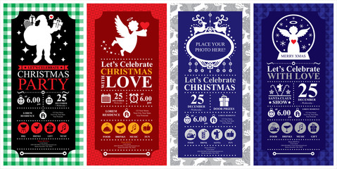 Christmas Party Invitation Card sets