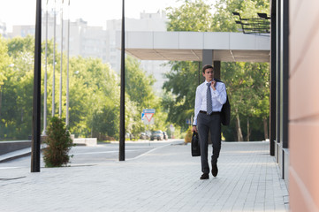 Fototapeta premium Portrait of a handsome businessman