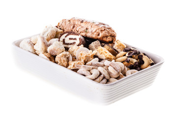 Tin full of Xmas pastries
