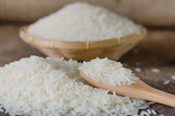 white rice  grains