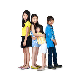 Fototapeta premium Adorable children having fun together