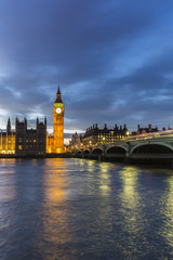 Naklejka na ściany i meble Big Ben and The Palace of Westminster,London, UK