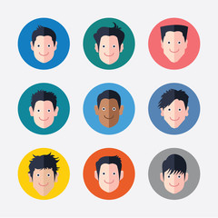 set of avatar icons