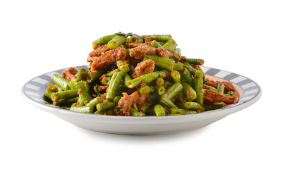 Stir-fries long bean