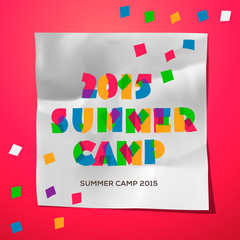 Travel themed Summer Camp poster