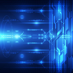 Abstract future technology system background, vector