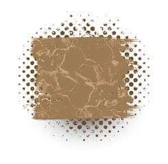 Rough Banner Halftone Vector