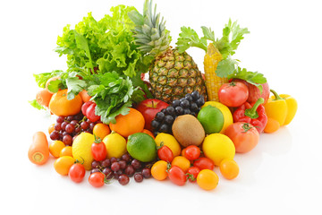 新鮮な野菜と果物