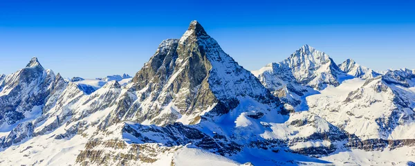 Foto op Canvas Matterhorn, Zwitserse Alpen - panorama © Gorilla