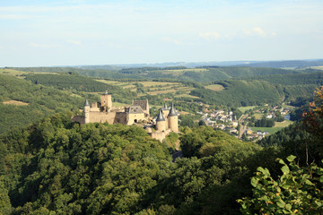 Fototapeta na wymiar Château de Bourscheid au Luxembourg