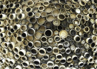 bamboo slice cross for background