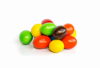 colorful chocolate coated candy.