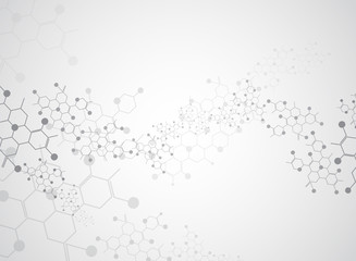 Abstract background medical substance and molecules. - 79066088