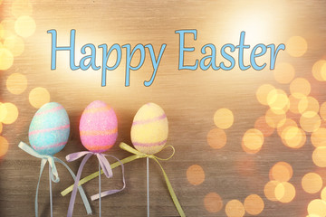 Joyful Easter card with an inscription