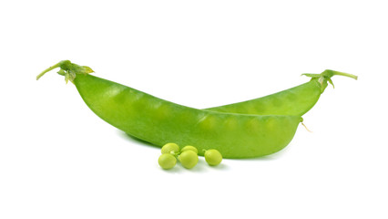 String beans  on white background