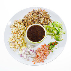 Leaf-Wrapped Bite-Size Appetizer (Miang Kham)