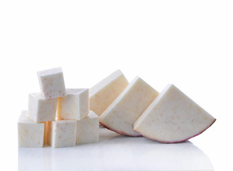 taro isolated on white background