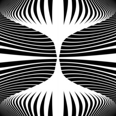Naklejka premium Design monochrome movement illusion background