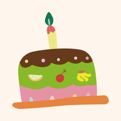 decorating cake theme elements vector,eps10