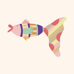 fish theme elements vector,eps