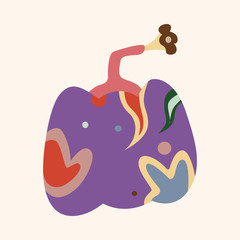 style pumpkin cartoon elements vector,eps