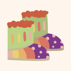 shoe style theme elements vector,eps