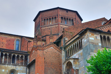 Fototapeta na wymiar Cathedral Church of Piacenza. Emilia-Romagna. Italy.
