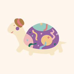 animal turtle cartoon theme elements vector,eps