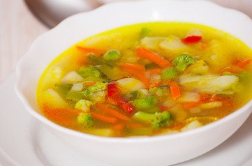 Fresh vegetable soup