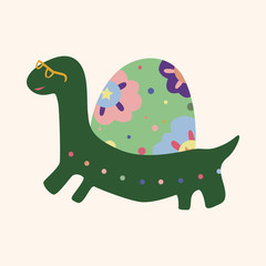 animal turtle theme elements vector,eps