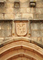 Iglesia de Santiago, peregrino, Cáceres, Extremadura, España