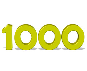 sarı renkli 1000 sayısı