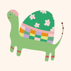 animal turtle theme elements vector,eps