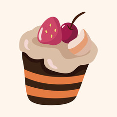 decorating cake theme elements vector,eps10