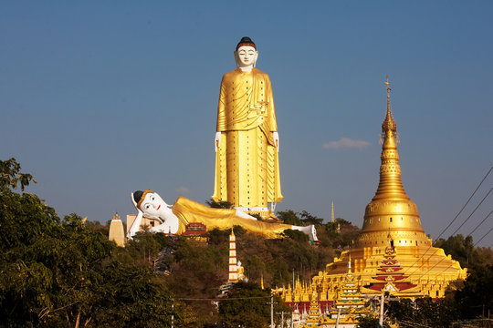 Bodhi Tataung Standing Buddha is the second tallest statue in th