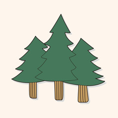 tree theme elements vector,eps