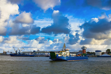 Ferry boat  in Klaipeda port